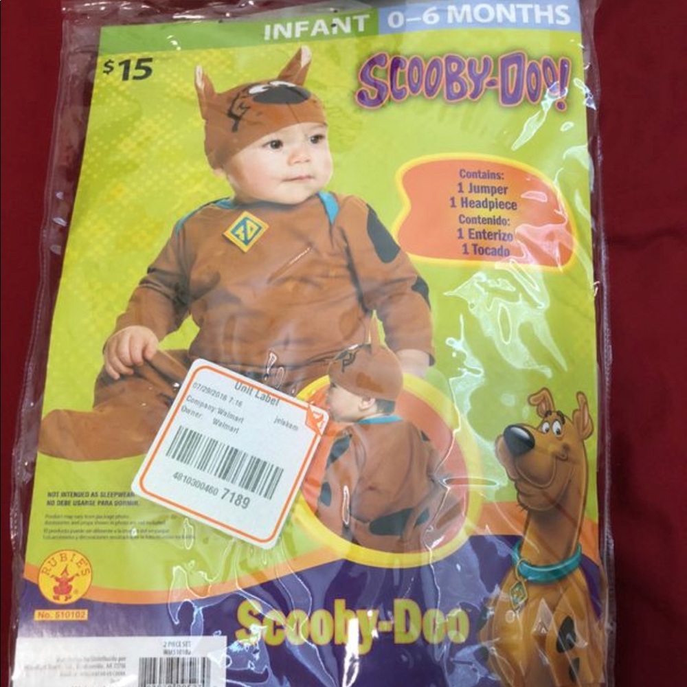 Scooby doo baby costume